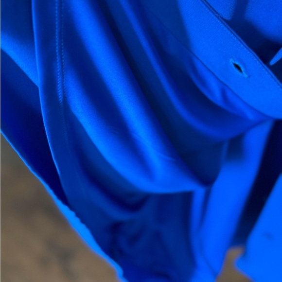 Nine West Blue Sleeveless Button-Down Dress. Sz XL - Picture 5 of 8